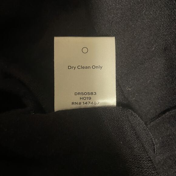 Draper James Dress Womens Small Black Pleated Knit Long Sleeve Fit Flare Classic - Picture 5 of 8